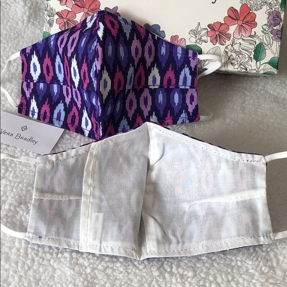 Vera Bradley Accessories 2 Vera Bradley Face Masks Set In Lilac